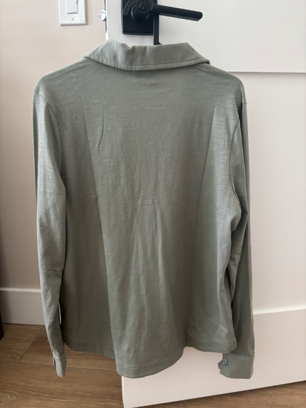 PACT Women's Shadow Relaxed Slub Long Sleeve Button Up S - Picture 7 of 7